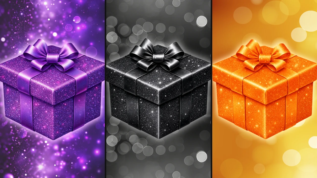 Choose Your Gift Halloween Edition: Purple, Black, or Orange