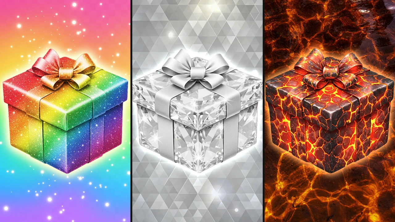 Choose Your Gift: Rainbow, Diamond, Lava