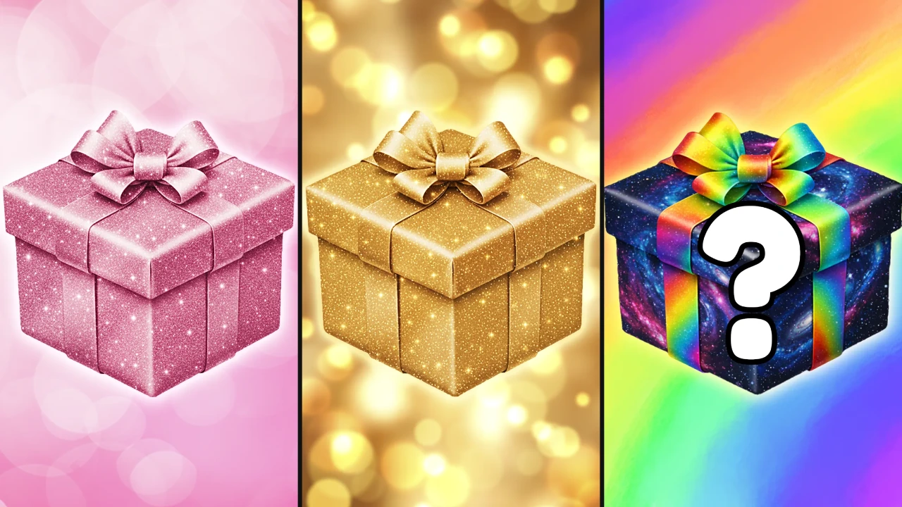 Choose Your Gift: Pink, Gold, or Mystery Gift
